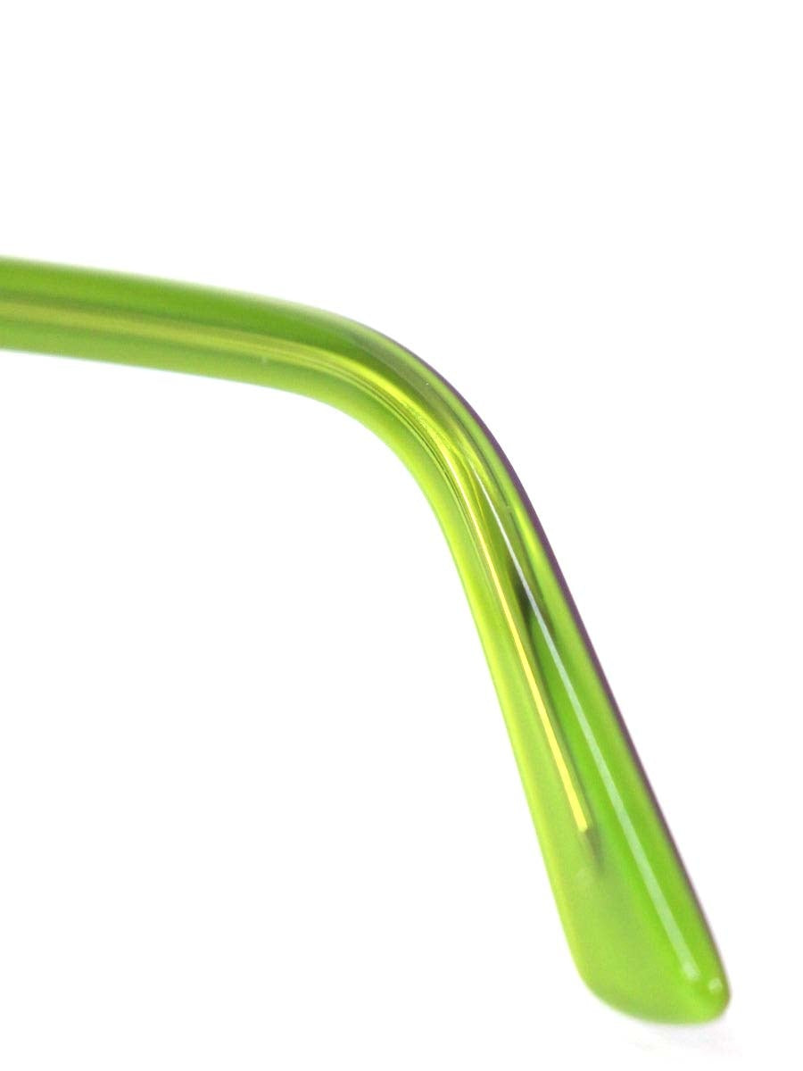 グッチ GG9062J メガネ グリーン/パープル ロゴマーク入 IT91QTNUWILC