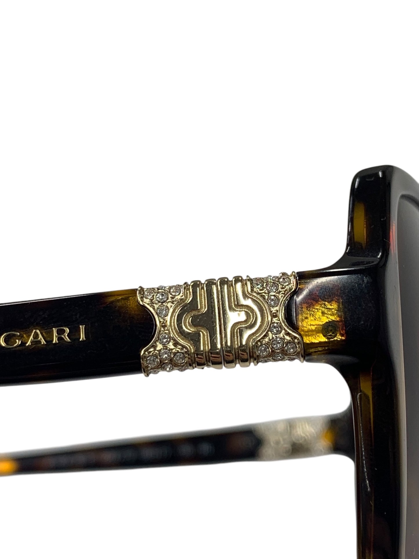 ブルガリ 8164-B-F サングラス ブラウン パレンテシス ラインストーン IT40J68ED83S