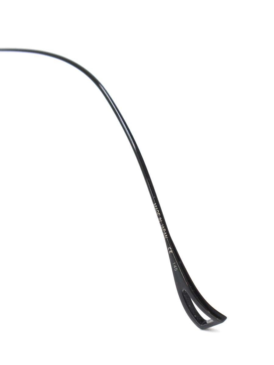 イッセイミヤケ SQUARE-V メガネ ブラック 金子眼鏡×ISSEY MIYAKE メタルフレーム ハーフリム ウェリントン IT8Q7SXHGJ42