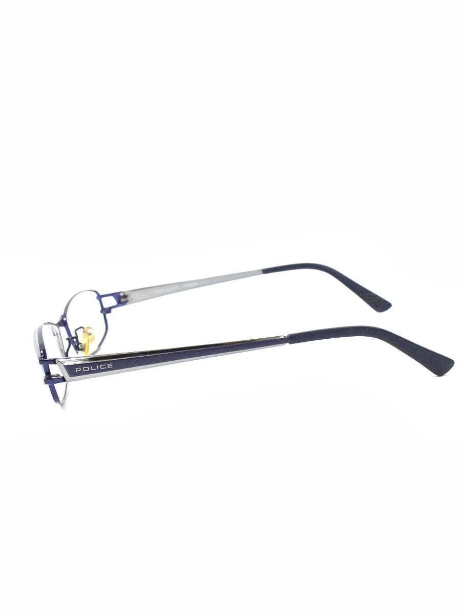 ポリス VPL419J メガネ ネイビー メタルフレーム フルリム スクエア ITA3KZ3RFP36