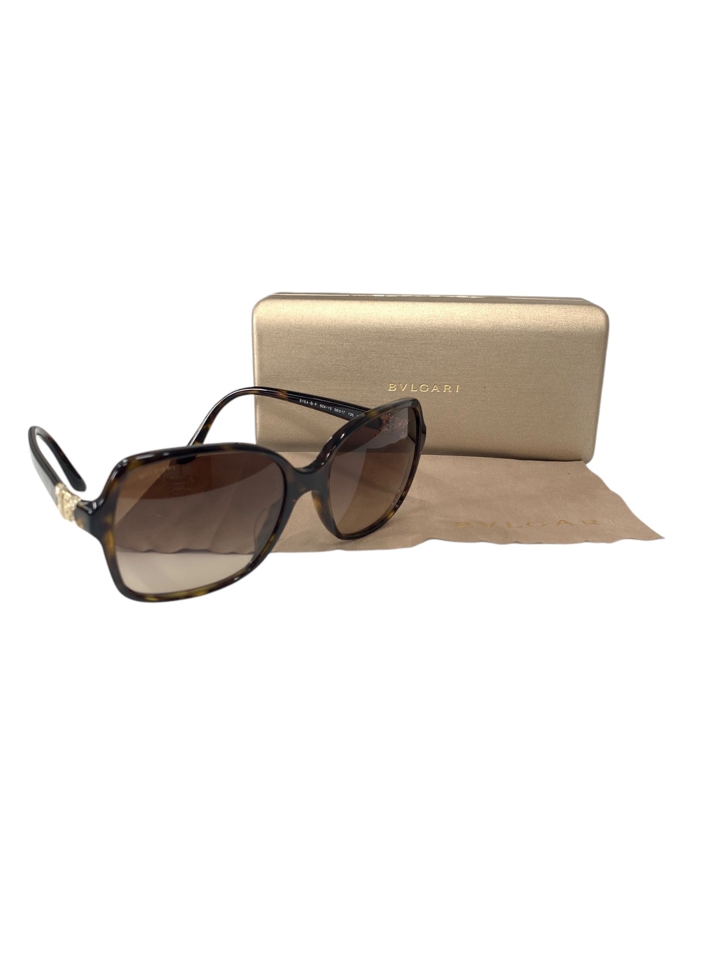 ブルガリ 8164-B-F サングラス ブラウン パレンテシス ラインストーン IT40J68ED83S