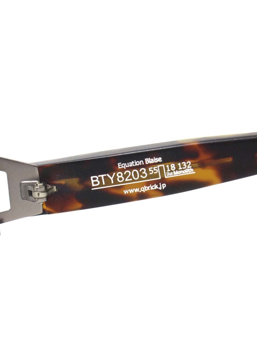 キューブリック BTY8203 メガネ ブラウン コンビフレーム スクエア デミ柄 ITDV5YOF39X8