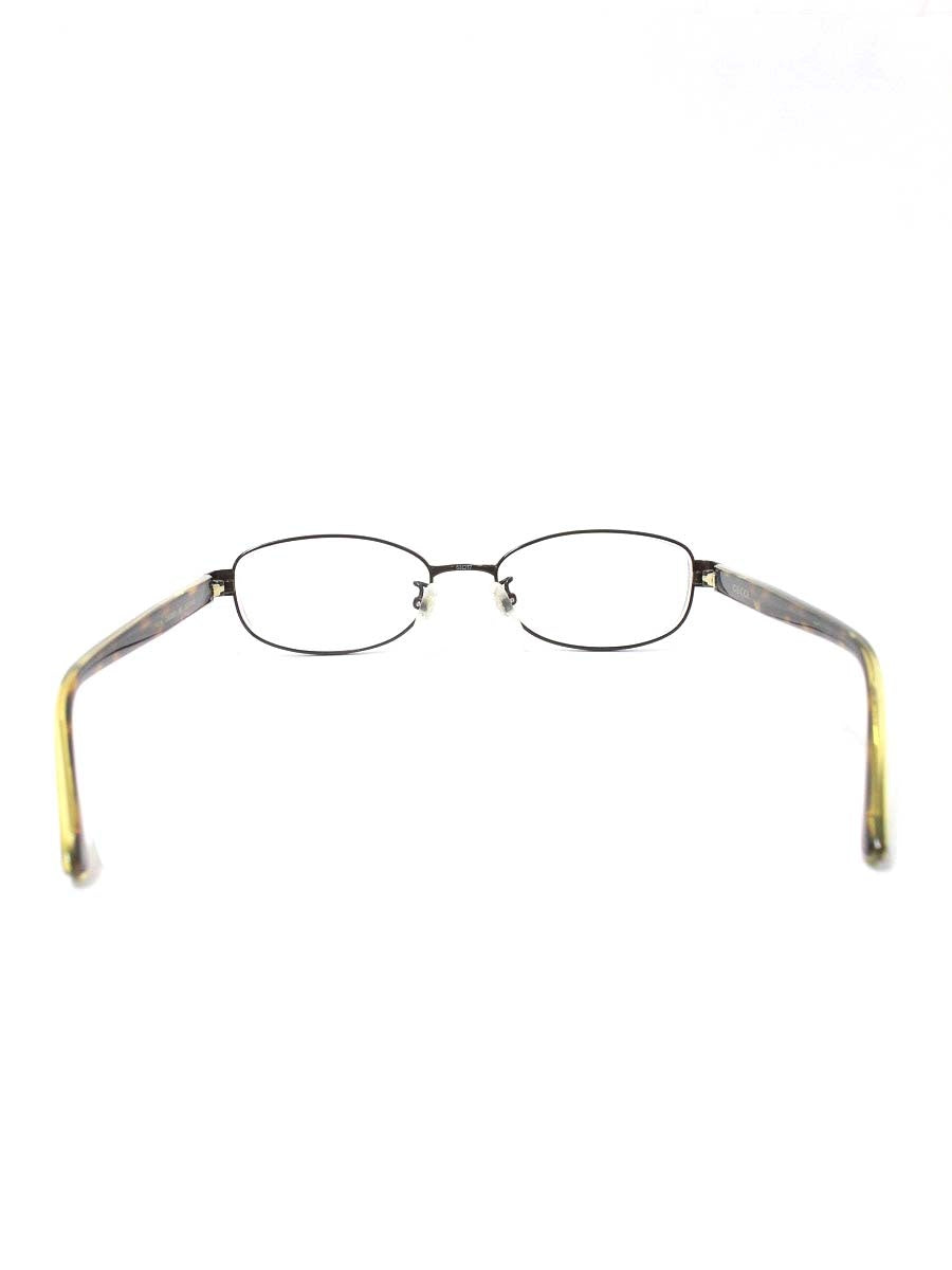 グッチ GG0380OJ メガネ ブラウン メタルフレーム フルリム オーバル ITUB7636GRFY