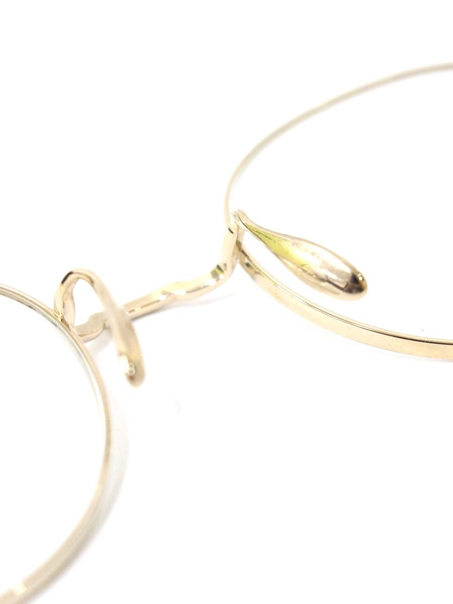 ayame(アヤメ) MANRAY メガネ ゴールド チタンフレーム フルリム ボストンシェイプ ITJX7R0ER85Y