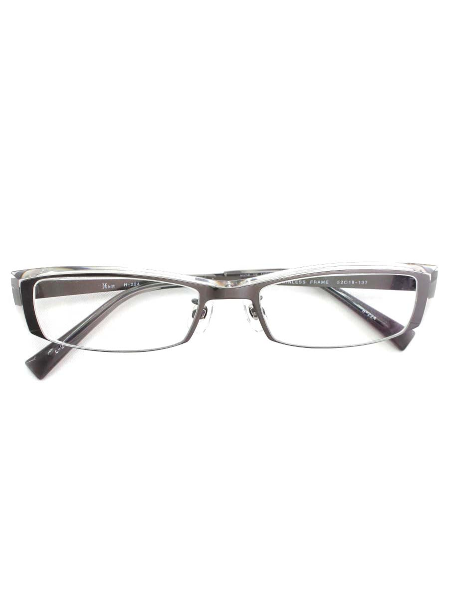 H（eitf）エイチ メガネ メタルフレーム スクエア型 | 中古ブランドメガネ販売買取ビープライス