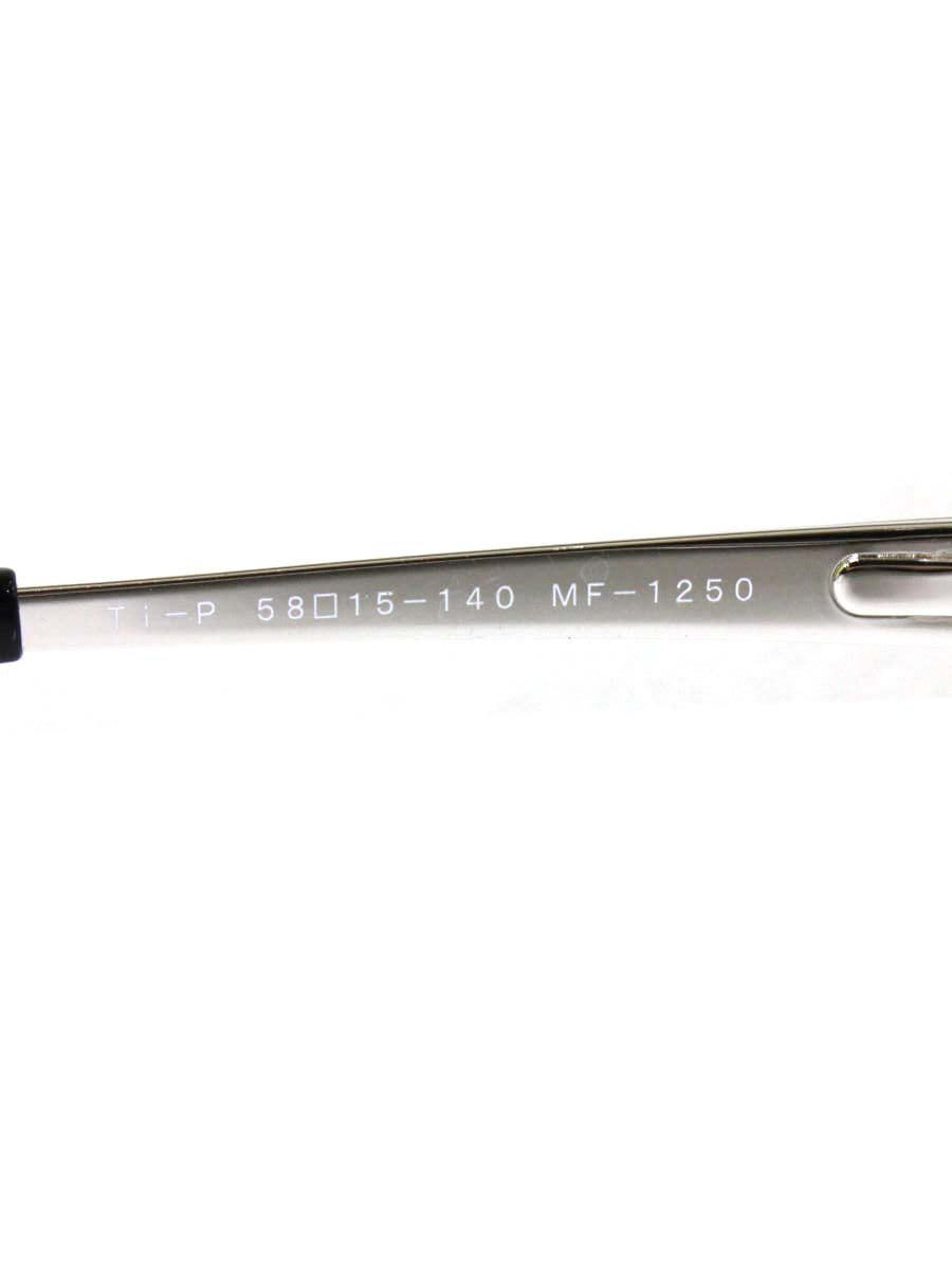 マサキマツシマ MF-1250 シルバー メタルフレーム フルリム スクエア ITGVAKI98QH4