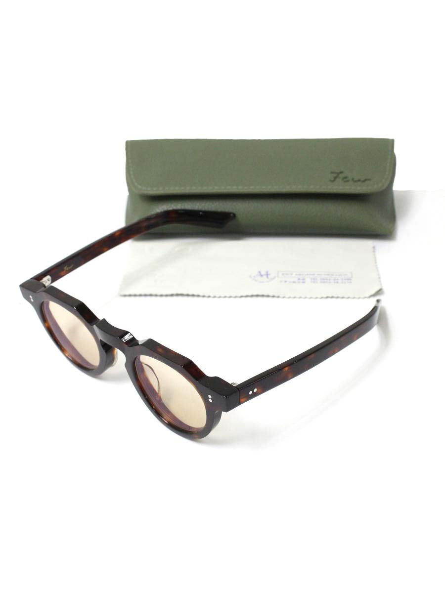 フューバイニュー F5 メガネ 眼鏡 ブラウン ハバナ プラスチック ボストン ITH61428LJ82