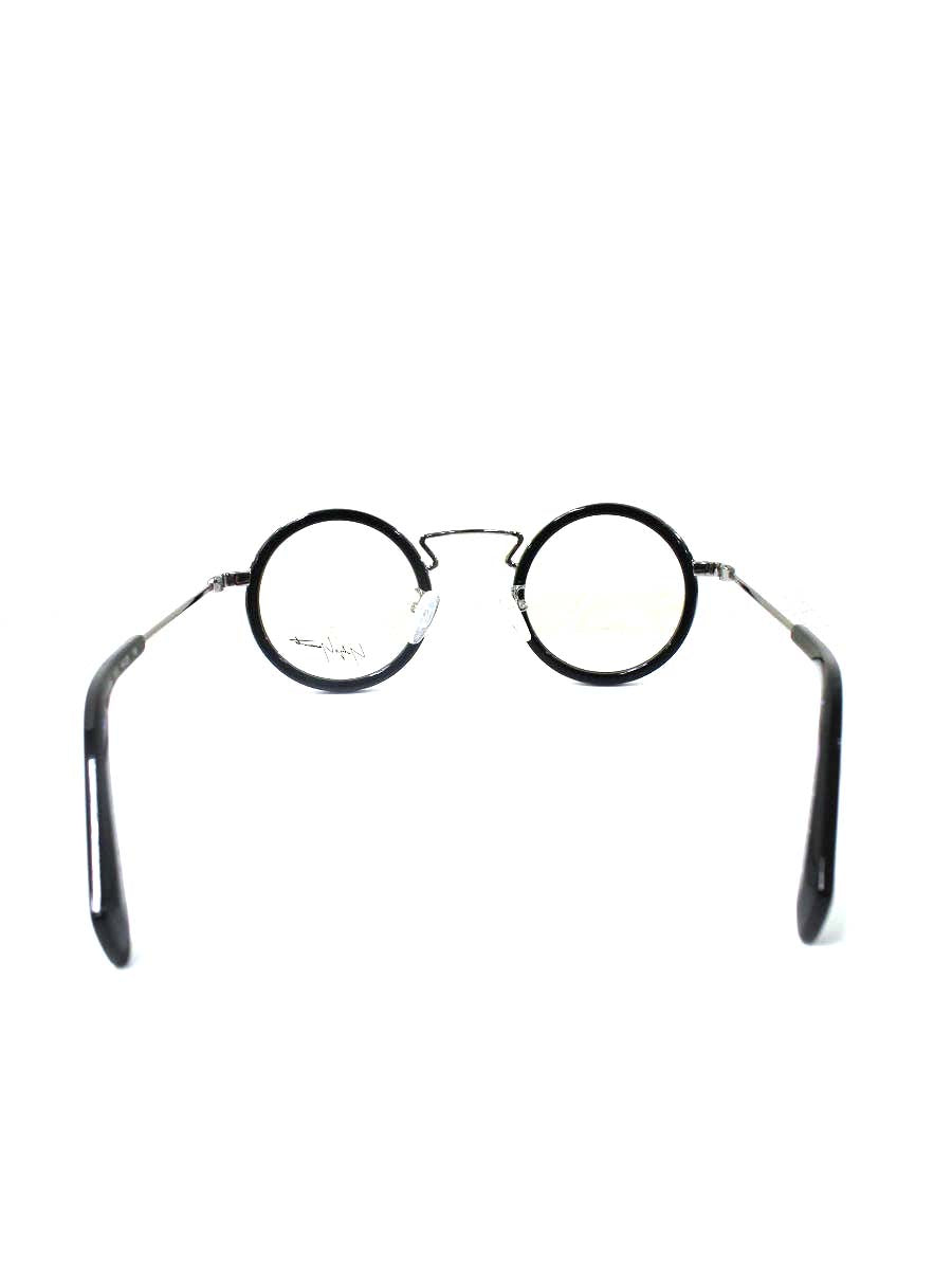 ヨウジヤマモト YY1003 メガネ ブラック ラウンド IT11D037N9YQ