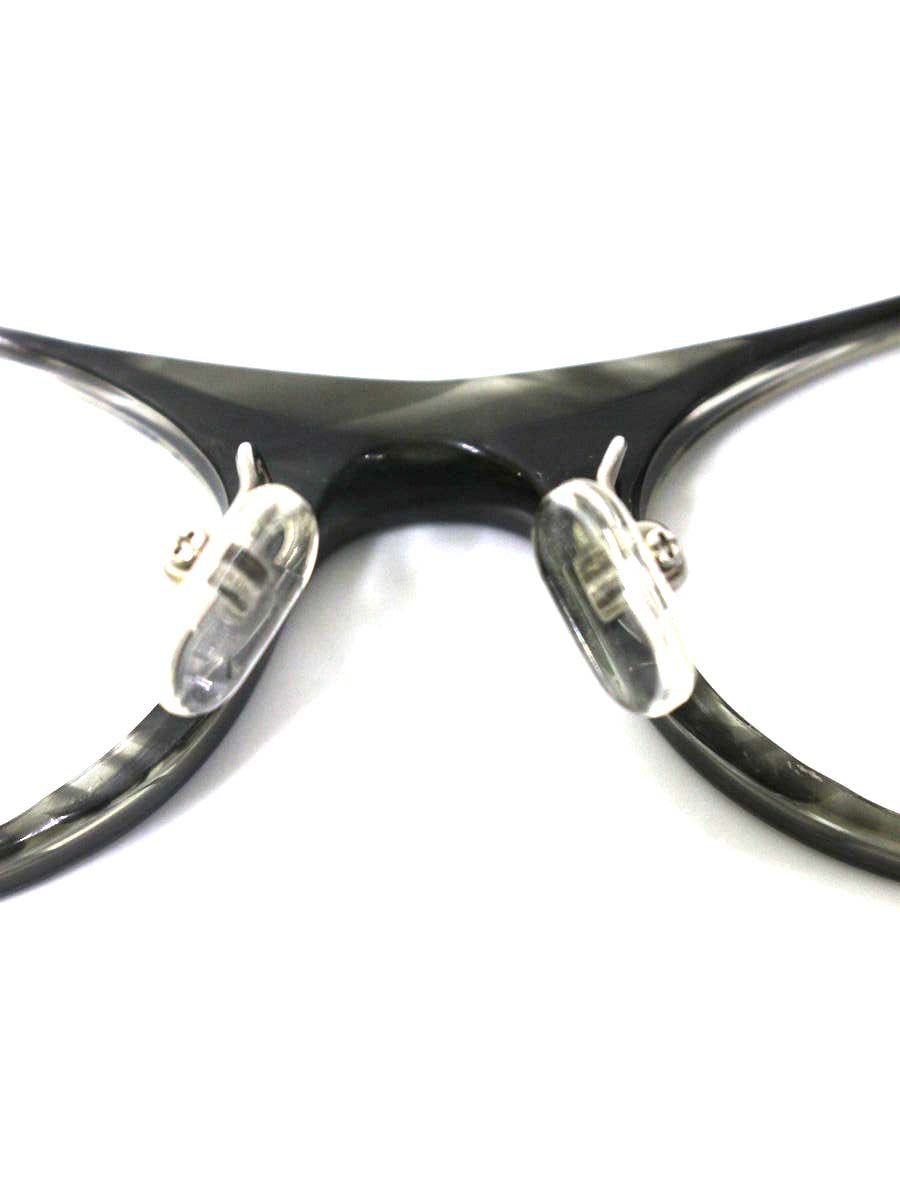 ボズ RIKITA0505 メガネ グレー オーバル フラワーモチーフ ITSU0YADTVZY