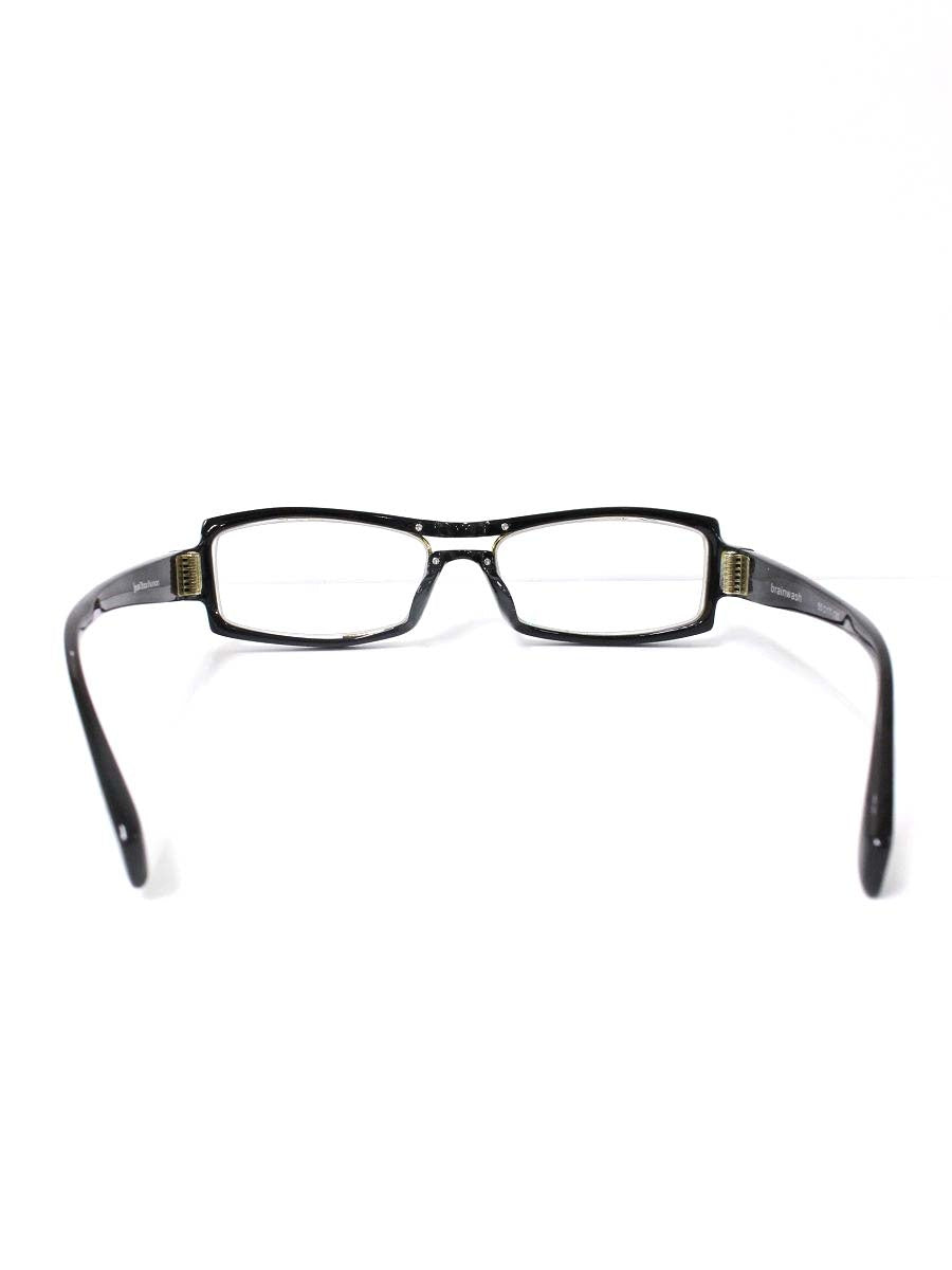 レスザンヒューマン 195 メガネ ブラック 無地 セルフレーム フルリム スクエア IT9CHZXYJKUK