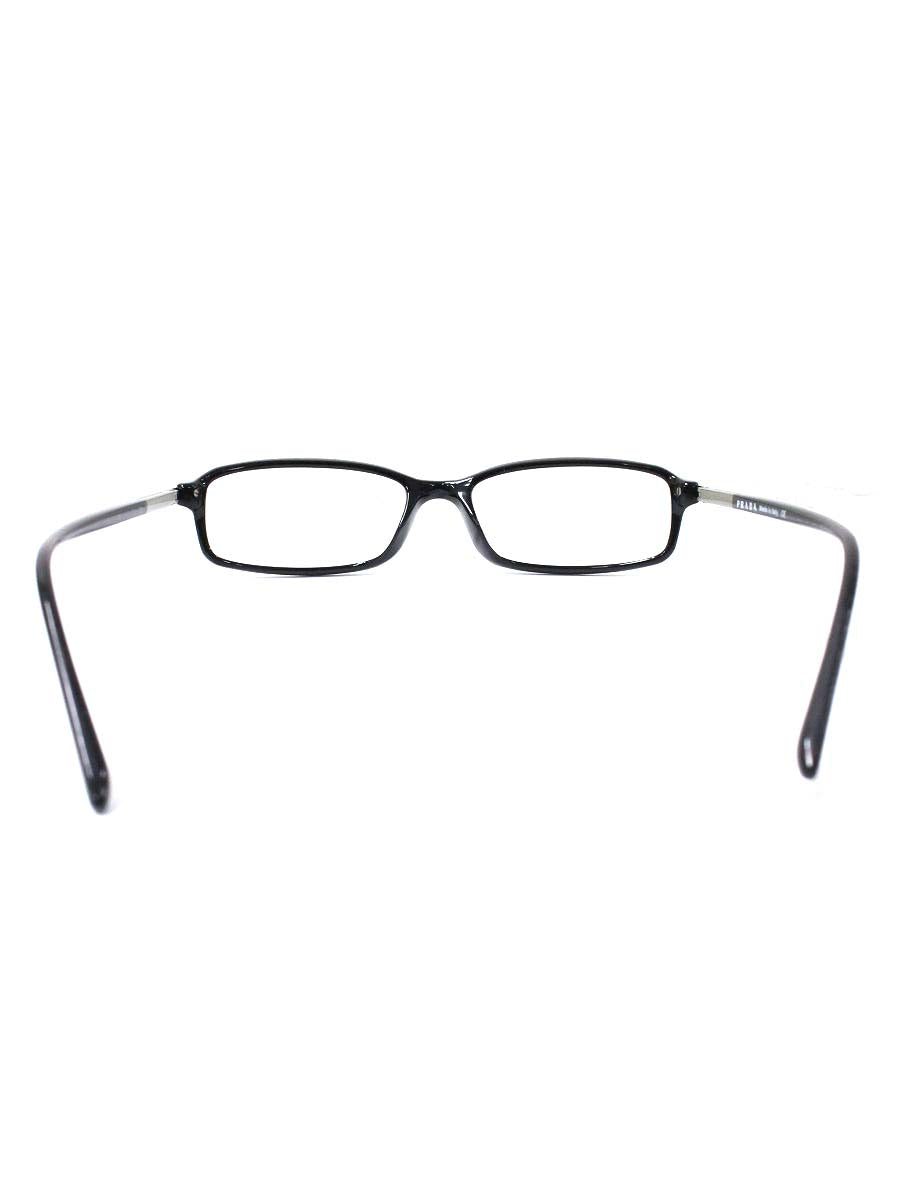 プラダ VPR17G メガネ ブラック スクエア IT3AF83Q6WUO