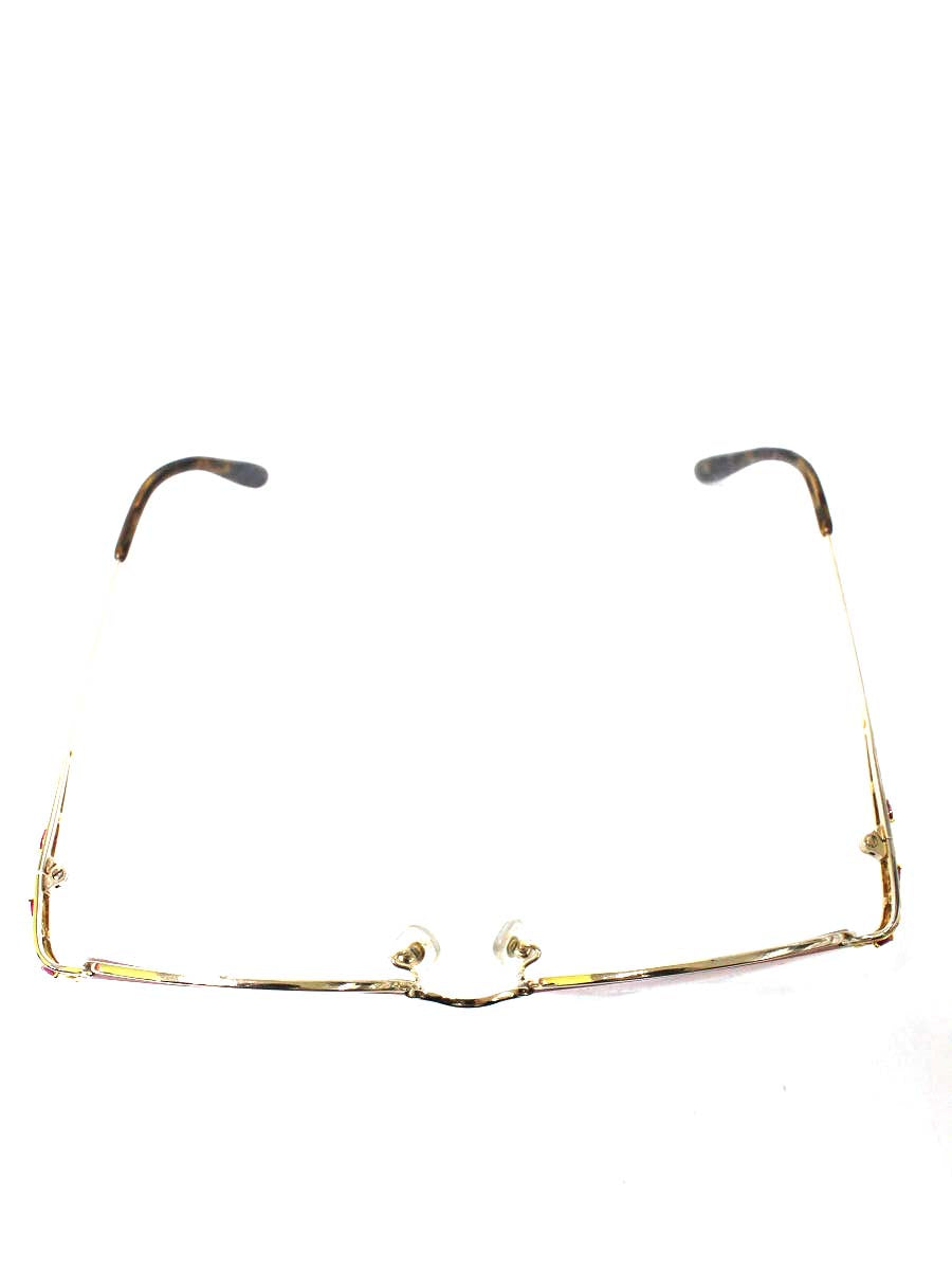 ホヤ EJ54 眼鏡 ゴールド ラインストーン IT58N8FFI9XQ
