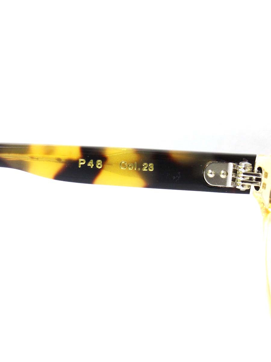 レスカルネティエ P48 メガネ クリア ラウンド Col.23 ITRHLE7DM2YG