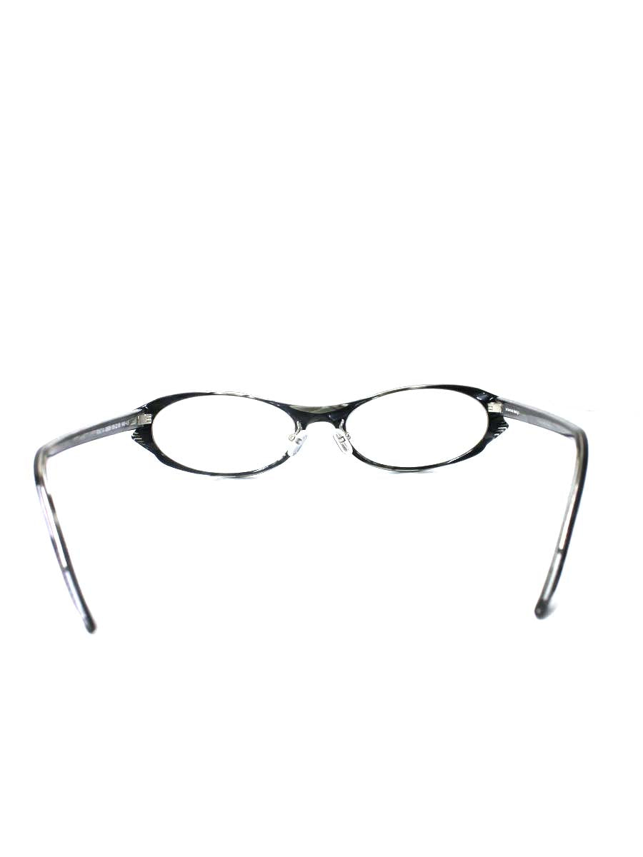 ボズ RIKITA0505 メガネ グレー オーバル フラワーモチーフ ITSU0YADTVZY