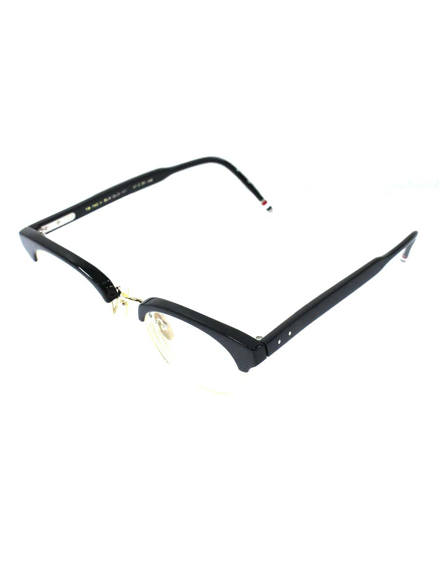 トムブラウン TB-702-A-BLK-GLD-47 メガネ ブラック ボストン ITF2C16MK20D