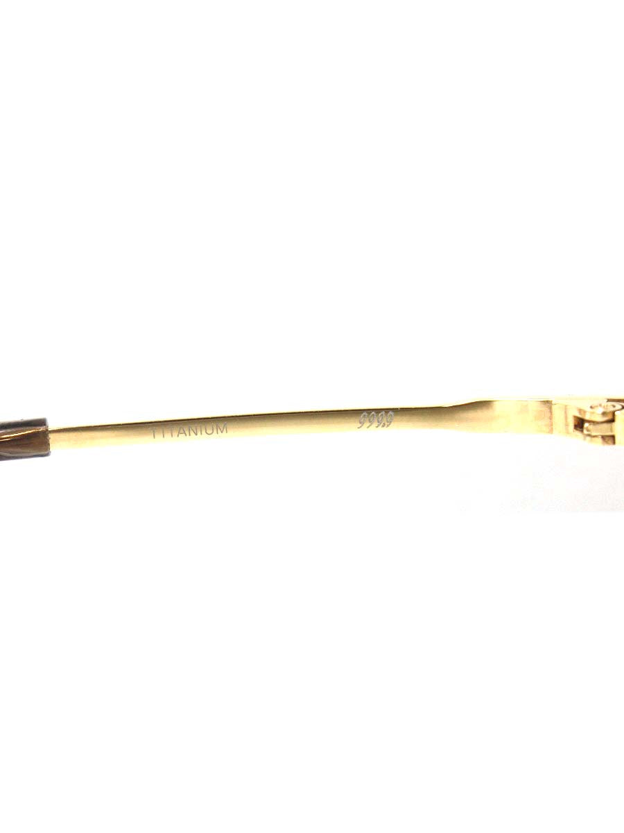 フォーナインズ M-162 眼鏡 ゴールド チタンフレーム フルリム ミックスサーモント IT8UW5Y2YC0O