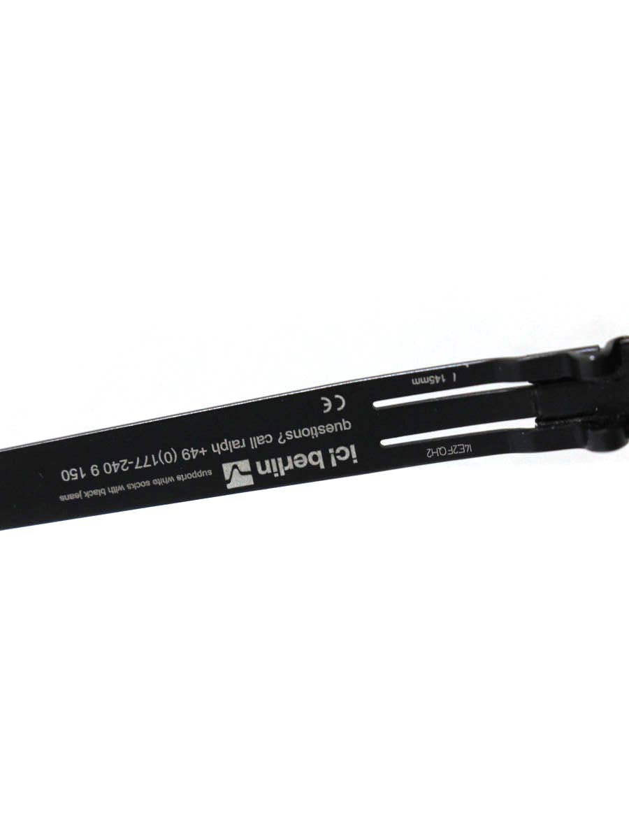 アイシーベルリン 125 foxweg メガネ ブラック ボストン ITLUA17OMXYV