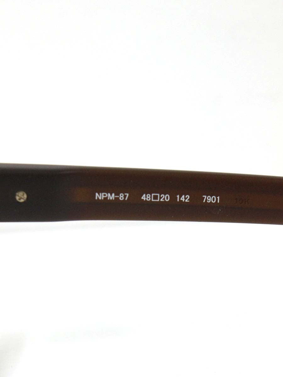 フォーナインズ NPM-87 メガネ ブラウン セルフレーム フルリム ウェリントン IT125KZI3POW