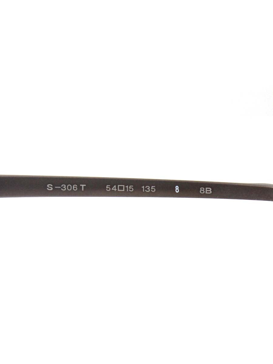 フォーナインズ S-306T メガネ ブラウン ハーフリム スクエア ITY55DEKVAZU