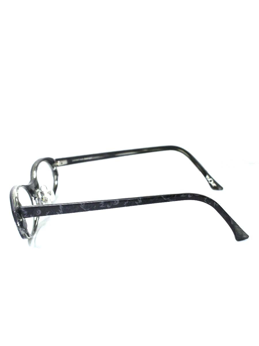 ボズ RIKITA0505 メガネ グレー オーバル フラワーモチーフ ITSU0YADTVZY