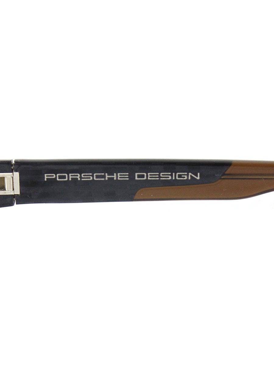 ポルシェデザイン P8191 サングラス ブラウン フルリム スクエア 幾何柄 ITQTTWZLHWPA