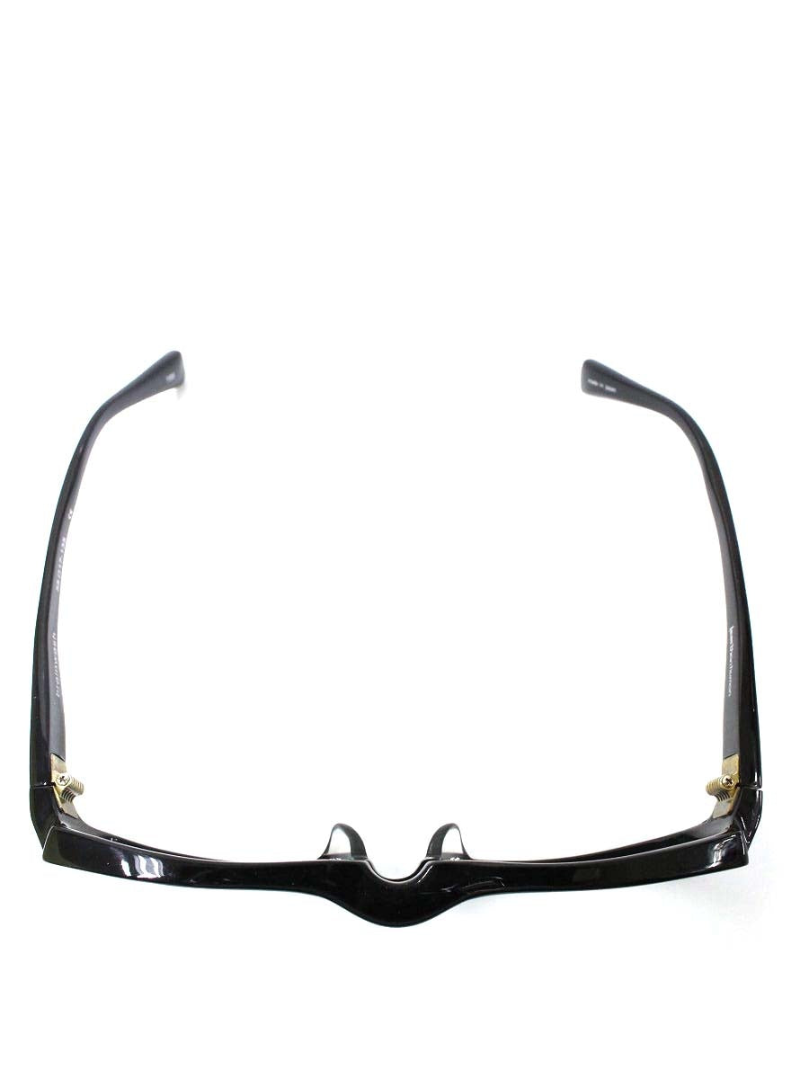 レスザンヒューマン 195 メガネ ブラック 無地 セルフレーム フルリム スクエア IT9CHZXYJKUK