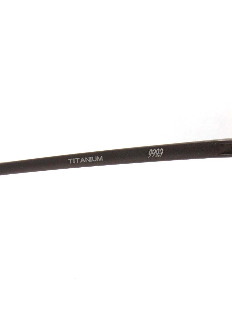 フォーナインズ S-306T メガネ ブラウン ハーフリム スクエア ITY55DEKVAZU