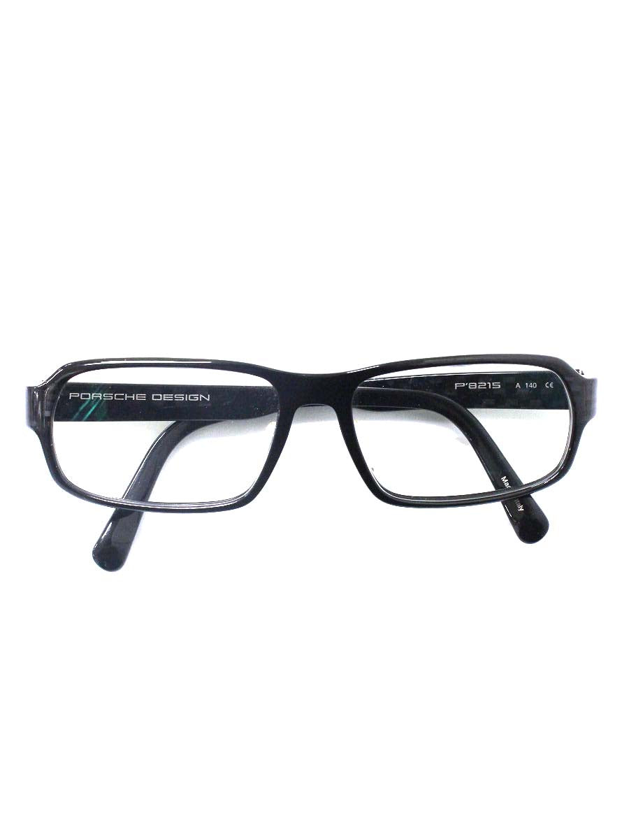 ポルシェデザイン P8215 メガネ 眼鏡 ブラック フルリム スクエア 幾何柄 ITC9Q9F1KK8M