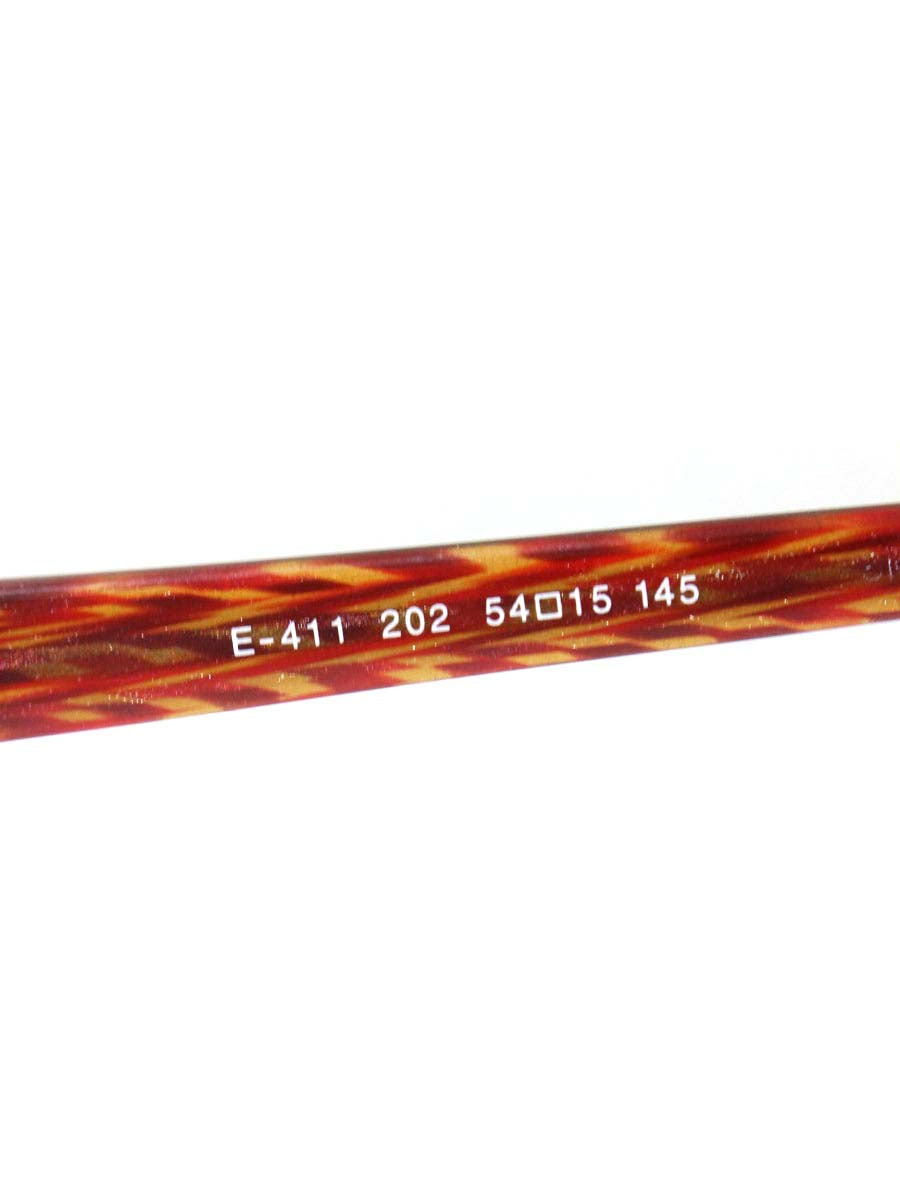 フォーナインズ E-411 メガネ レッド ラメ混 スクエア IT0EOY9AUB3K