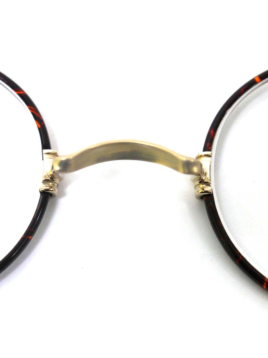 金子眼鏡 KV-10 DEMI メガネ ブラウン ラウンド べっ甲柄 IT77K1OPD8NK