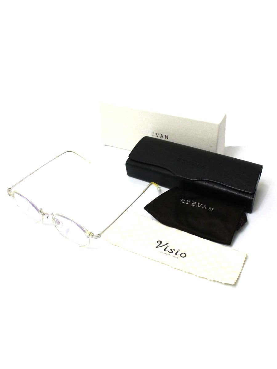 アイヴァン E-510 メガネ シルバー コンビ ボストン ITIWZ0RTDHPW