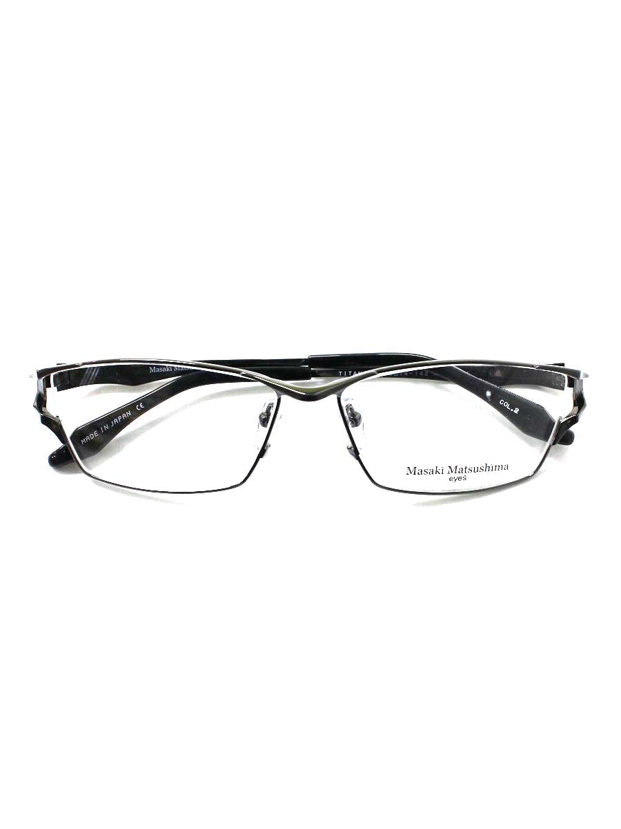 マサキマツシマ MF-1274 メガネ 眼鏡 ガンメタル チタン メタルフレーム ITHOYPCLED3Q