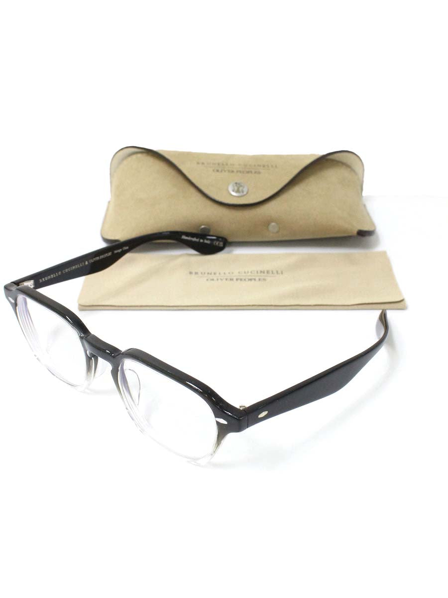 オリバーピープルズ BRUNELLO CUCINELLI Griffo OV5499SU メガネ 眼鏡 ブラック ブルネロクチネリ クリア フルリム ウェリントン IT7483FP5HK4