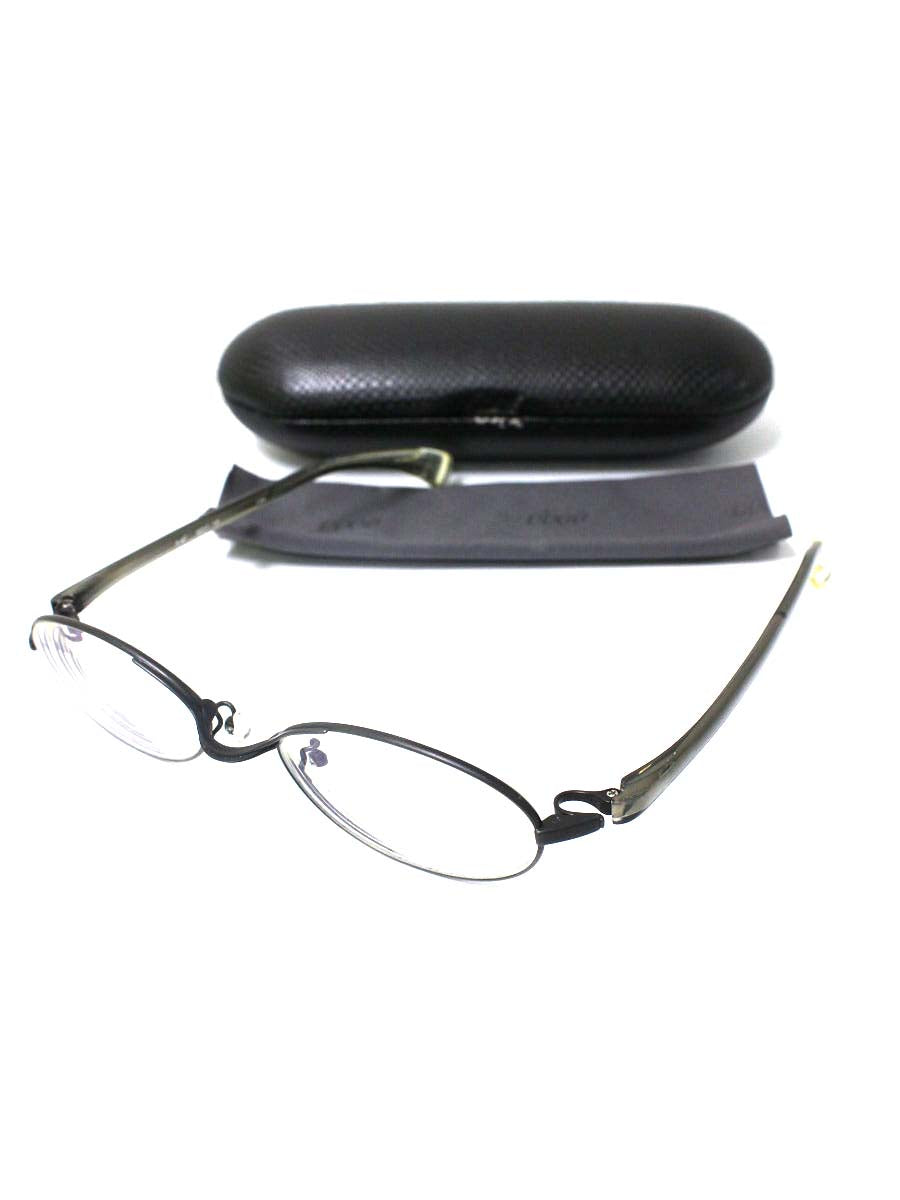 フォーナインズ S-46T 1154 メガネ グレー オーバル コンビ IT7LVVFRD5KO