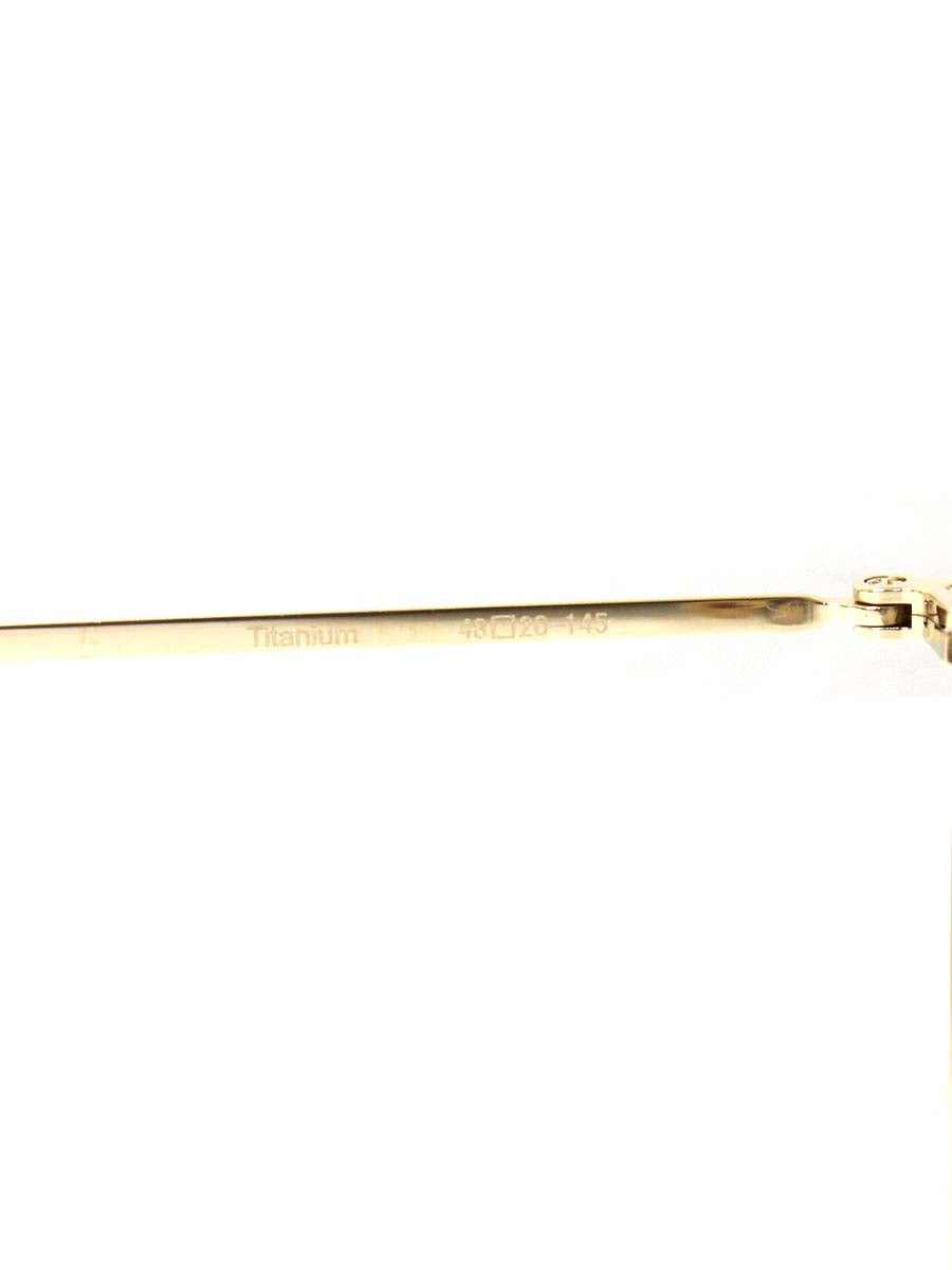 メゾンドリュクスルネッツ ML-103S サングラス ゴールド フルリム オーバル ITBSAPHWEH96