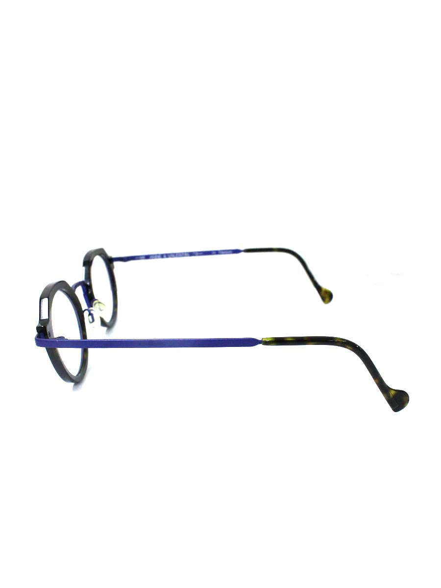 アンバレンタイン MINIMALIST M.2 メガネ 眼鏡 ネイビー アセテート チタン ラウンド IT1RW60M40YY
