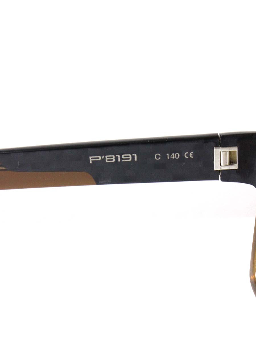 ポルシェデザイン P8191 サングラス ブラウン フルリム スクエア 幾何柄 ITQTTWZLHWPA