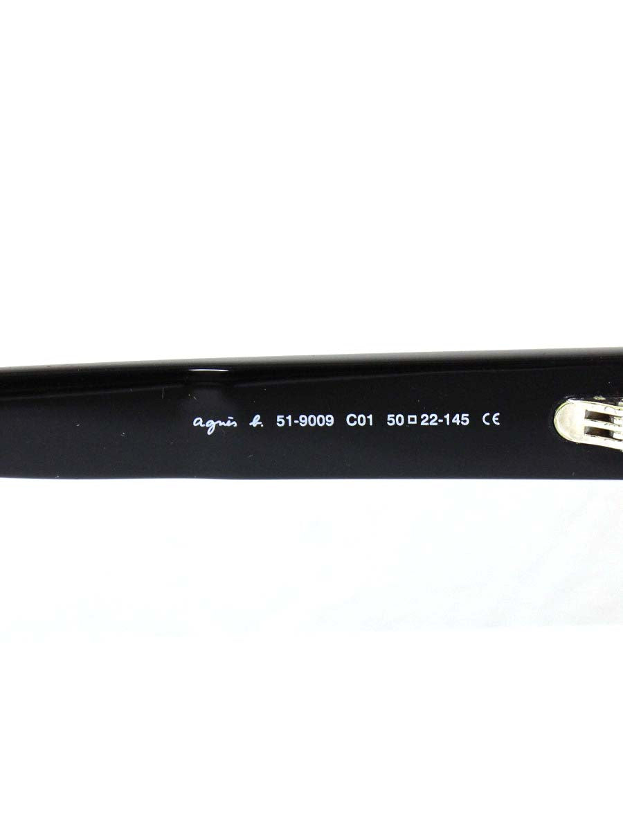 アニエスベー 51-9009 メガネ 眼鏡 ブラック C01 ボストン プラスチックフレーム ITG9ZL9YIMGI