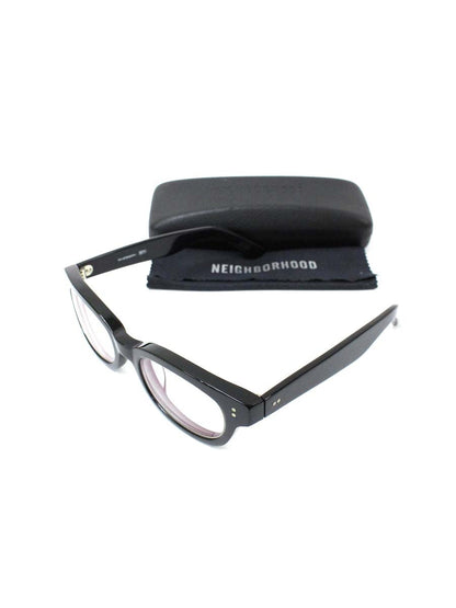 ネイバーフッド TRAMP トランプ メガネ ブラック エフェクター コラボ セルフレーム スクエア ITG3ZQW6OMZ3