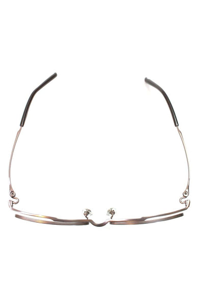 フォーナインズ S-816T メガネ ブラウン メタルフレーム ハーフリム スクエア IT5ODO4SYW86