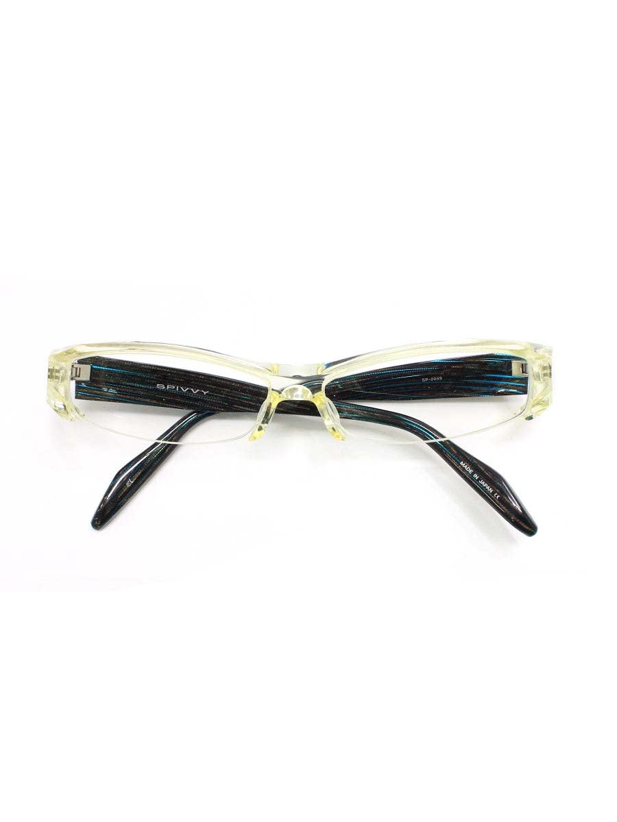 スピビー SP-2049 メガネ 透明/マルチカラー セルフレーム フルリム スクエア ITKD4NCEHDIA