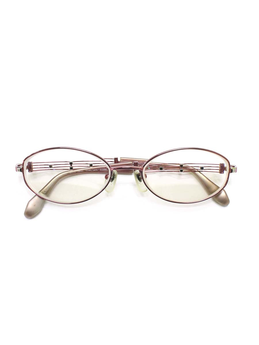 ラインアートシャルマン XL-1048-RO メガネ レッド チタンフレーム フルリム オーバル IT5B3QI7QZES
