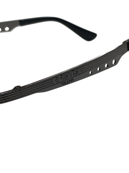 プラダ P302 サングラス ブラウン メタルフレーム フルリム オーバル（楕円） ITQPZV8BDOAO