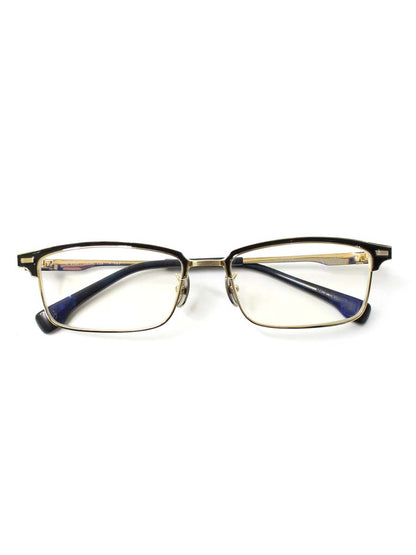 フォーナインズ S-916T メガネ ゴールド/ブラック メタルフレーム フルリム フルメタルサーモントスタイル ITYRPS7CYBE4