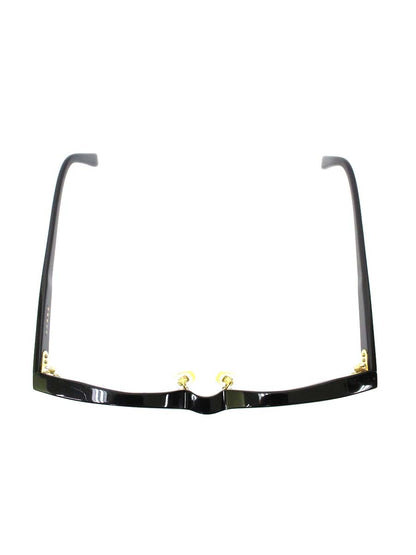 白山眼鏡店 THOM メガネ 眼鏡 ブラック/ゴールド セルフレーム フルリム ウェリントン ITHO8HO8S00T