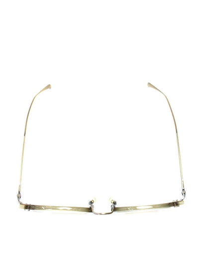 金子眼鏡 designed by UNITED ARROWS Logan メガネ ベージュ コンビフレーム フルリム ボストンシェイプ IT4LPIHYLP1E