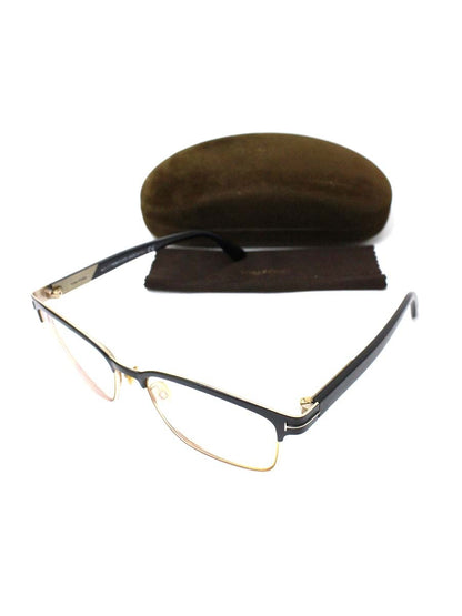 トムフォード TF5323 メガネ ブラック/ゴールド コンビフレーム フルリム ウェリントン IT5IY54WVK8G