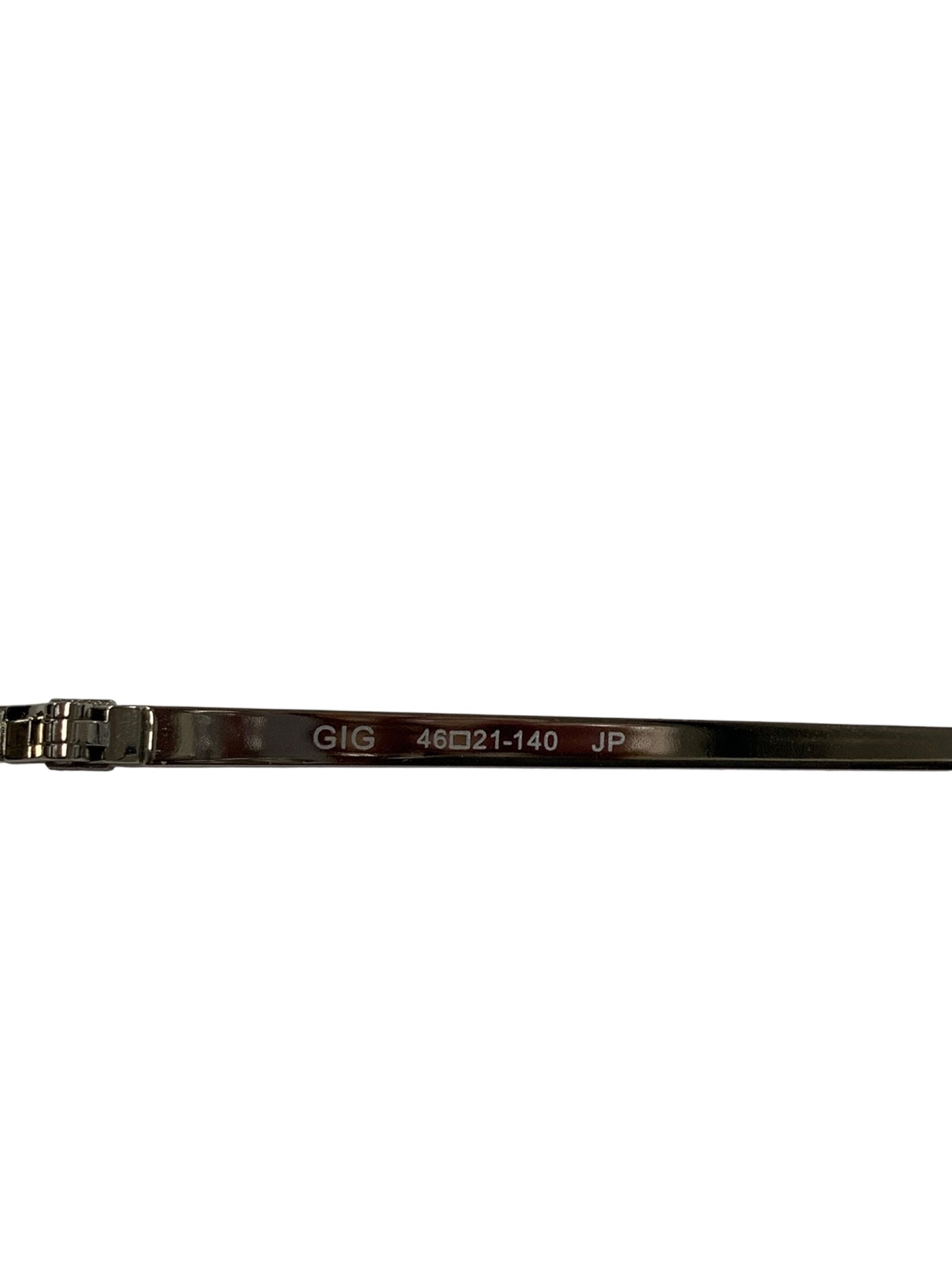 レスザンヒューマン GIG メガネ シルバー 複式跳ね上げモデル メタルフレーム フルリム ラウンド IT19P1TD4I2F