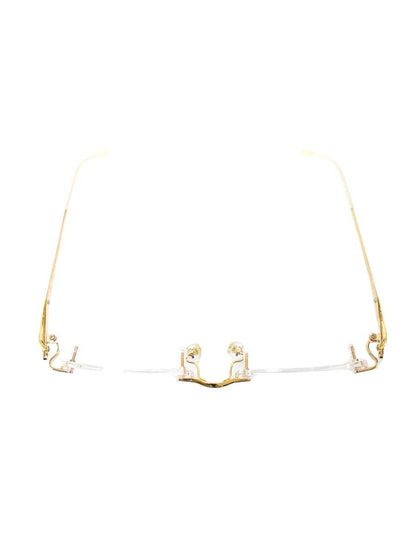 グラスパートナー 池坊 C-3 限定販売モデル IB-005 メガネ ローズGP/K18 ITGNGKIB224T