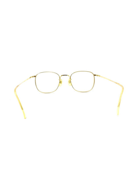 白山眼鏡店 2B4 メガネ ゴールド メタルフレーム ボストン IT2DFPO0OLE6